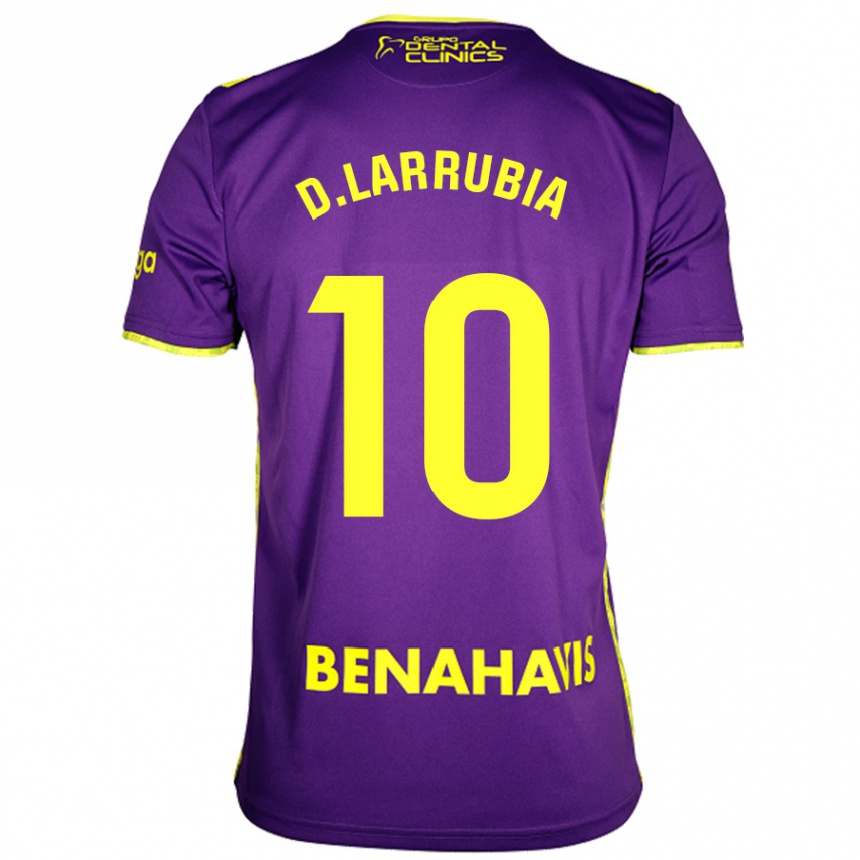 Homme Football Maillot David Larrubia #10 Violet Jaune Tenues Extérieur 2024/25 Canada