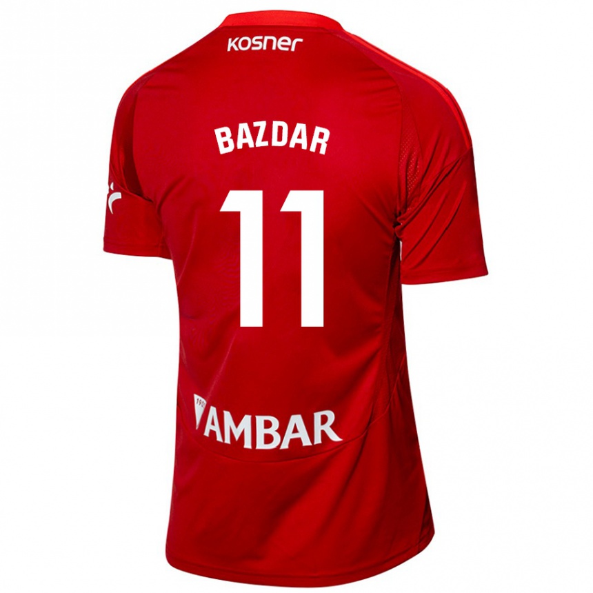 Homme Football Maillot Samed Bazdar #11 Blanc Bleu Tenues Extérieur 2024/25 Canada