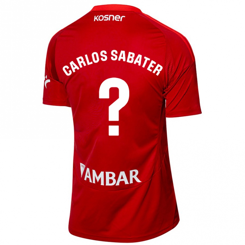 Homme Football Maillot Juan Carlos Sabater #0 Blanc Bleu Tenues Extérieur 2024/25 Canada