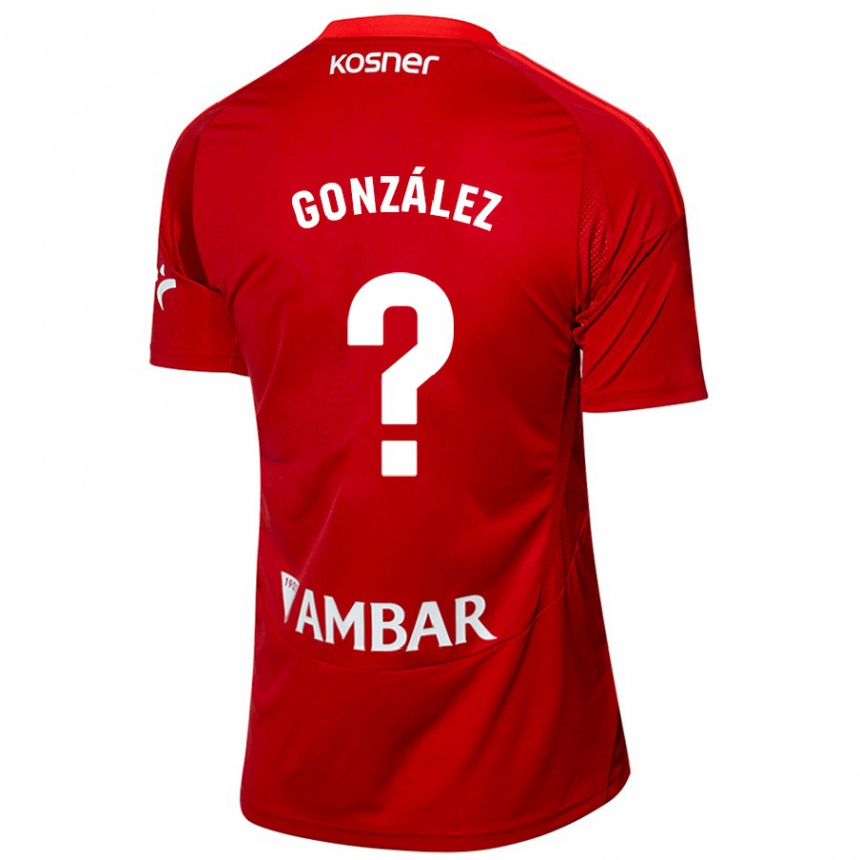 Homme Football Maillot Álex González #0 Blanc Bleu Tenues Extérieur 2024/25 Canada