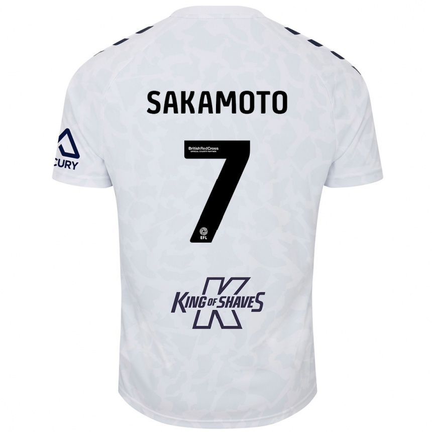 Homme Football Maillot Tatsuhiro Sakamoto #7 Blanc Tenues Extérieur 2024/25 Canada