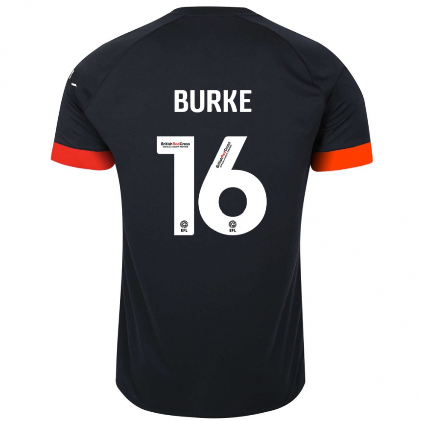 Homme Football Maillot Reece Burke #16 Noir Orange Tenues Extérieur 2024/25 Canada