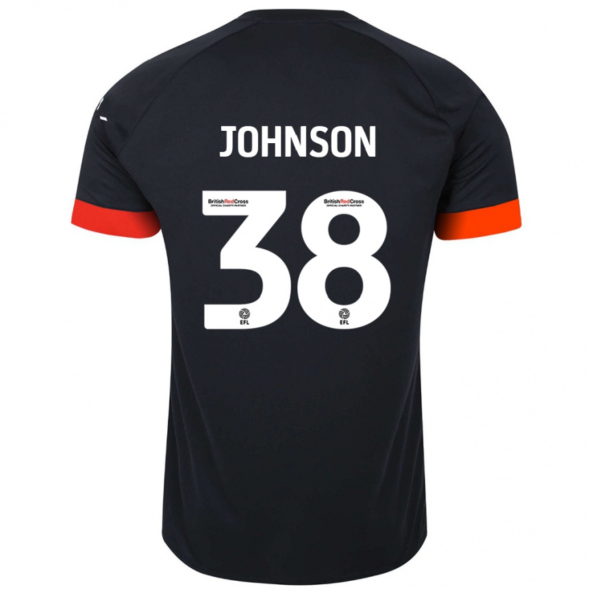 Homme Football Maillot Joe Johnson #38 Noir Orange Tenues Extérieur 2024/25 Canada