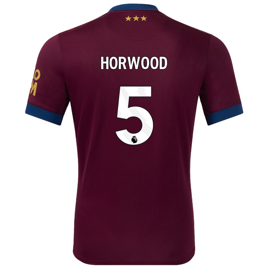 Men Football Bonnie Horwood #5 Brown Away Jersey 2024/25 T-Shirt Canada