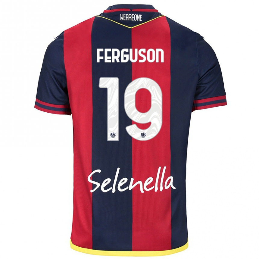 Women Football Lewis Ferguson #19 Red Royal Blue Home Jersey 2024/25 T-Shirt Canada