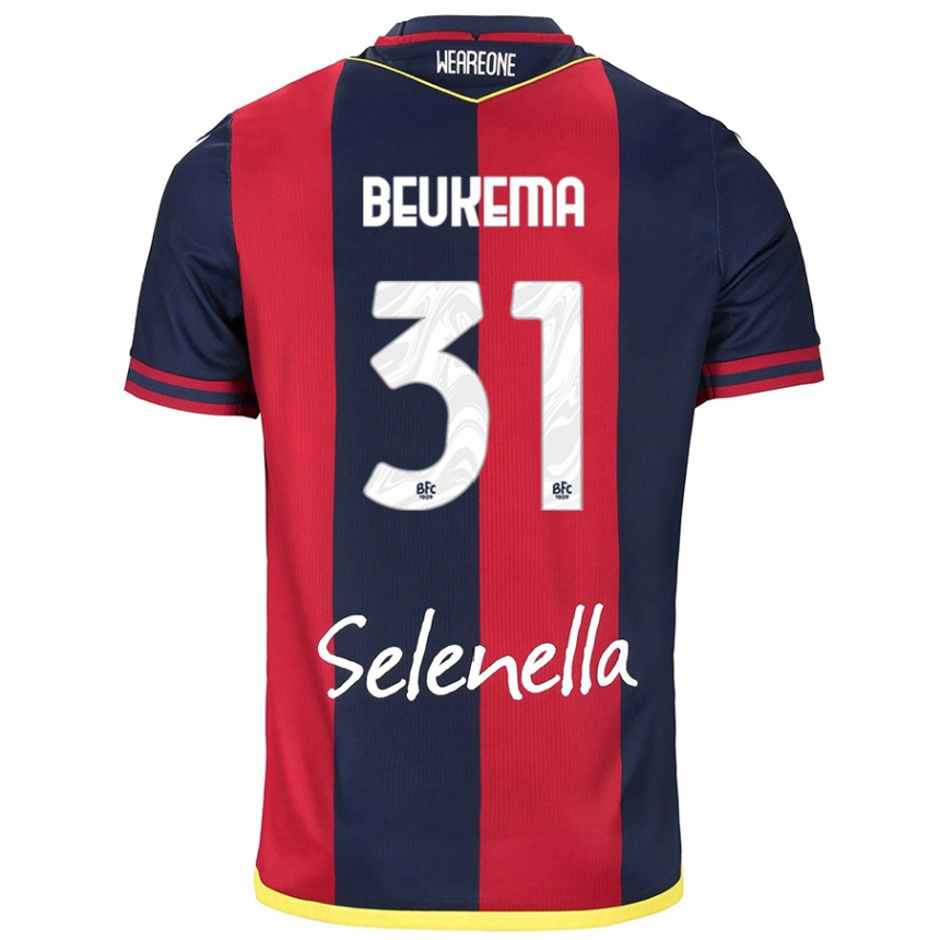 Women Football Sam Beukema #31 Red Royal Blue Home Jersey 2024/25 T-Shirt Canada