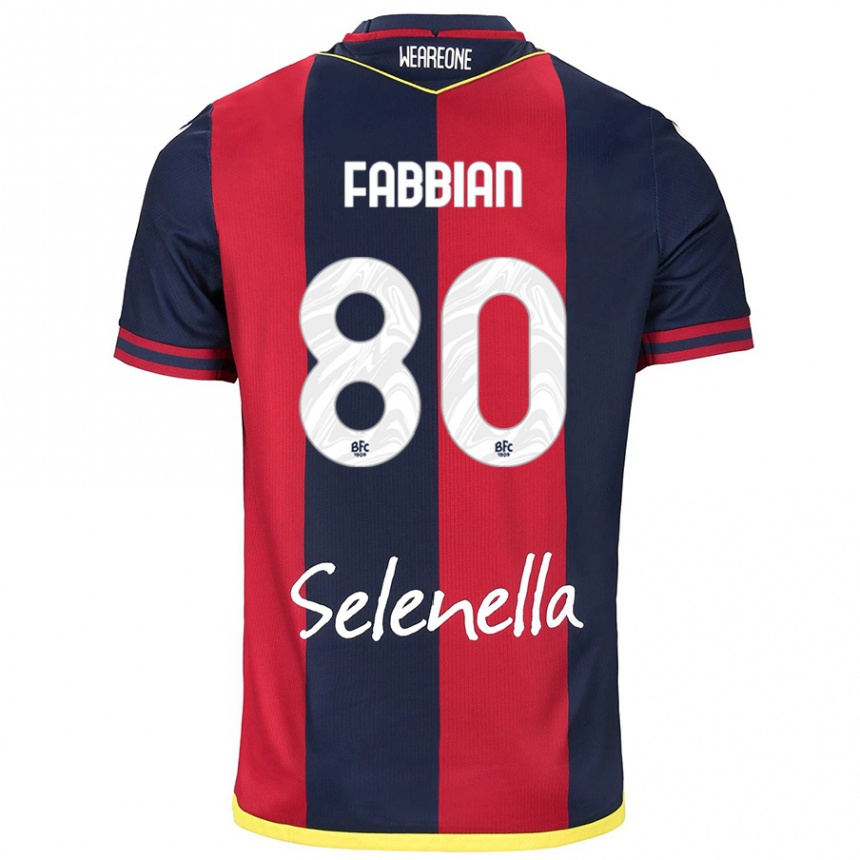 Women Football Giovanni Fabbian #80 Red Royal Blue Home Jersey 2024/25 T-Shirt Canada