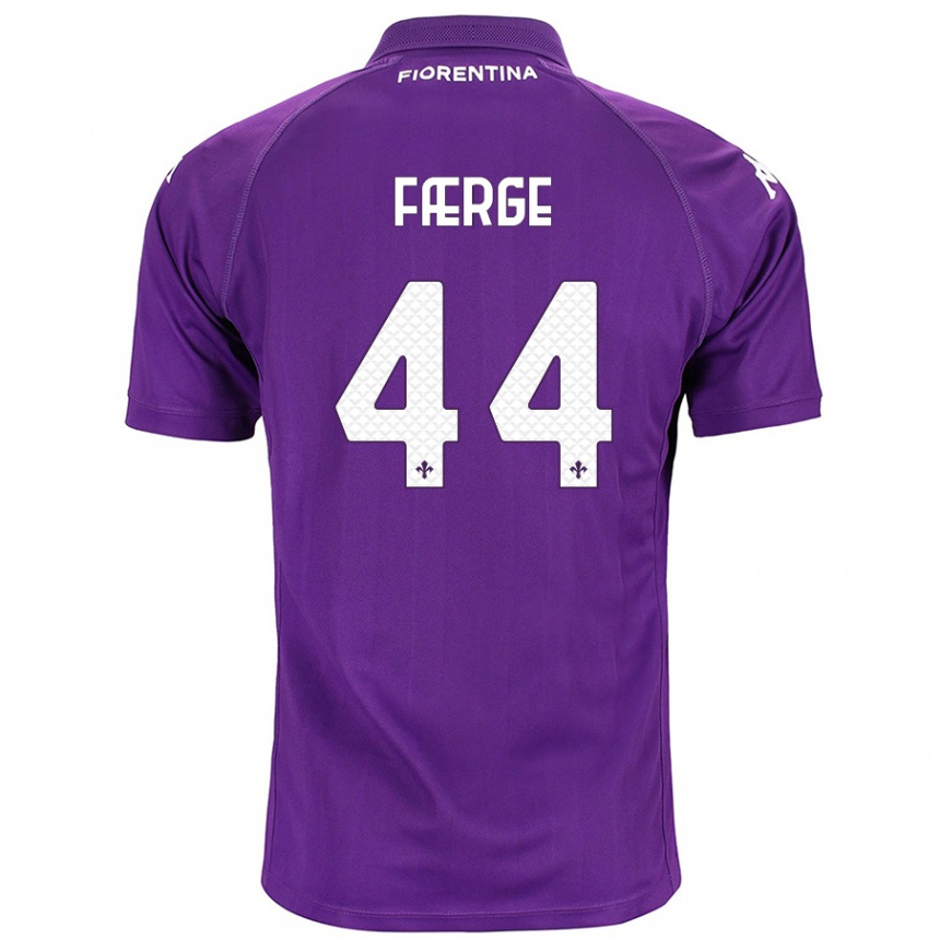 Women Football Emma Færge #44 Purple Home Jersey 2024/25 T-Shirt Canada