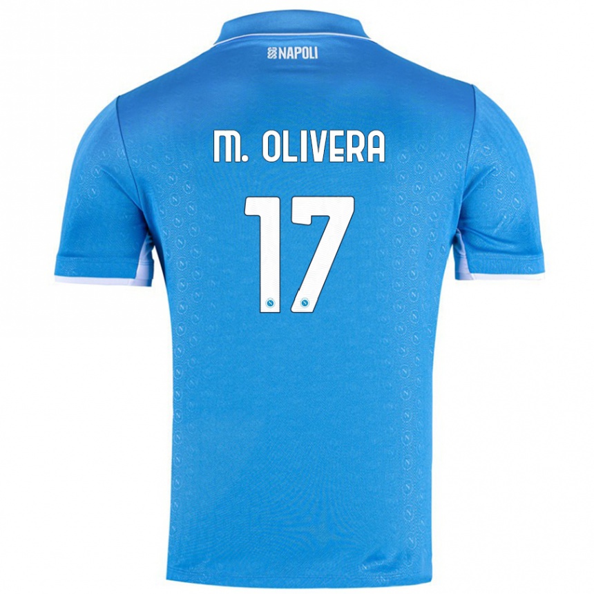 Women Football Mathias Olivera #17 Sky Blue Home Jersey 2024/25 T-Shirt Canada