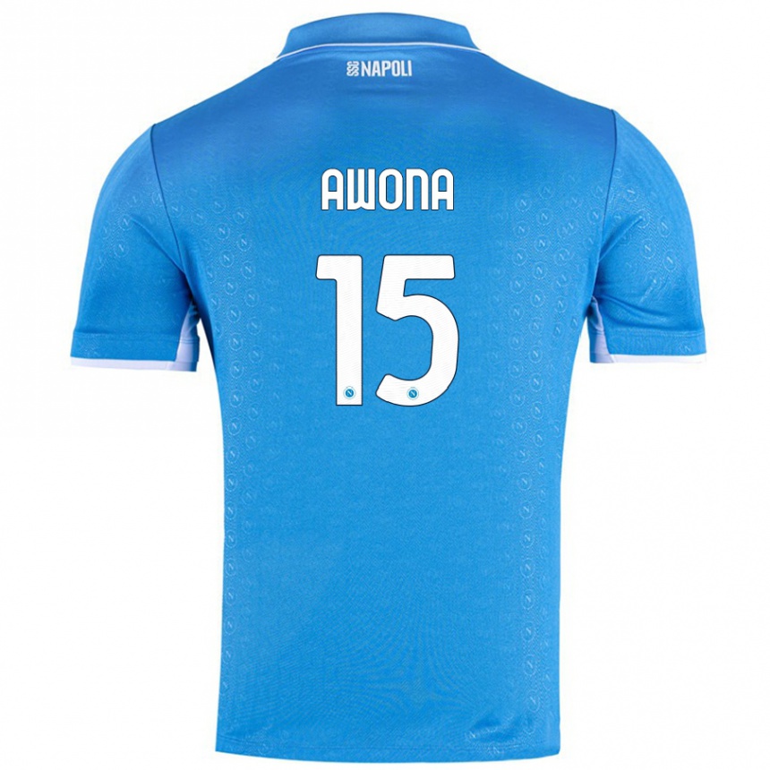 Women Football Aurelle Awona #15 Sky Blue Home Jersey 2024/25 T-Shirt Canada