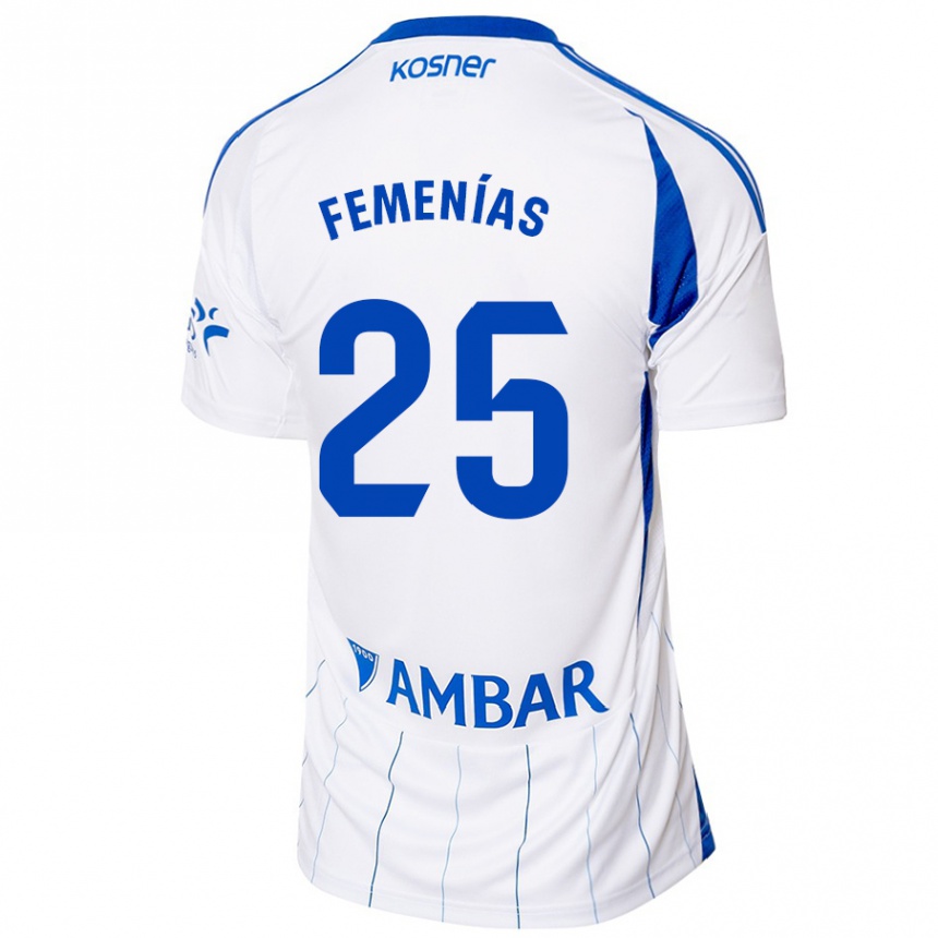 Women Football Joan Femenías #25 Red White Home Jersey 2024/25 T-Shirt Canada