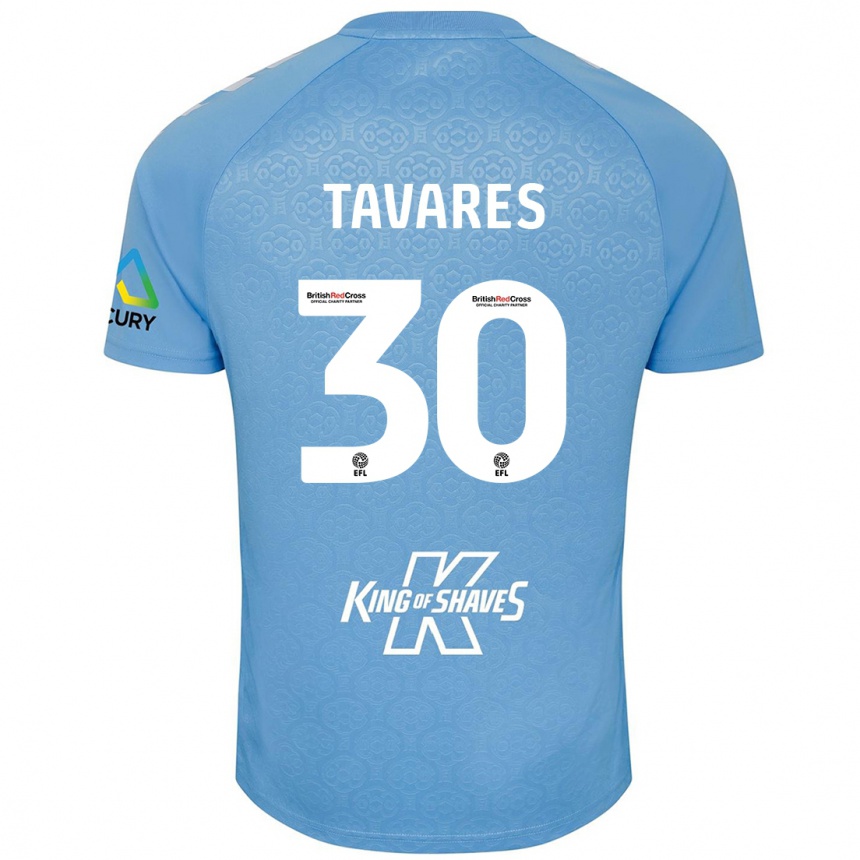 Women Football Fábio Tavares #30 Blue White Home Jersey 2024/25 T-Shirt Canada