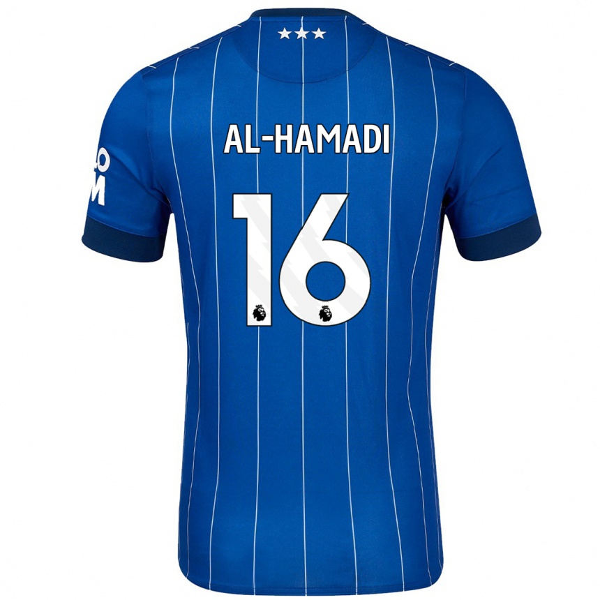 Women Football Ali Al-Hamadi #16 Navy Blue Home Jersey 2024/25 T-Shirt Canada