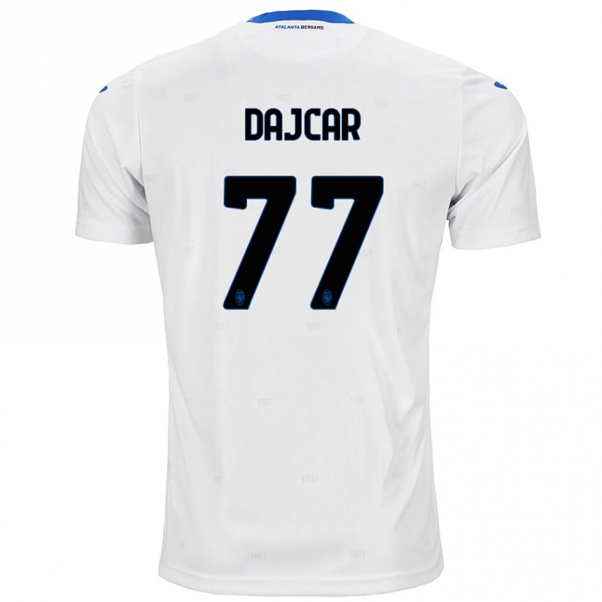 Women Football Matevz Dajcar #77 White Away Jersey 2024/25 T-Shirt Canada