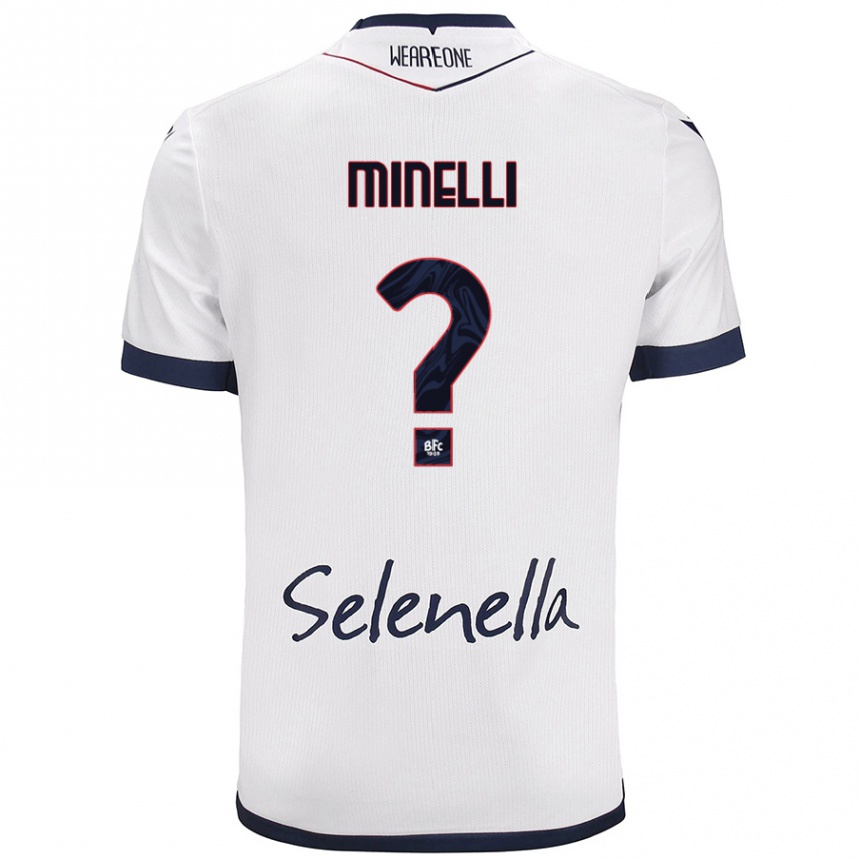 Women Football Leo Minelli #0 White Royal Blue Away Jersey 2024/25 T-Shirt Canada