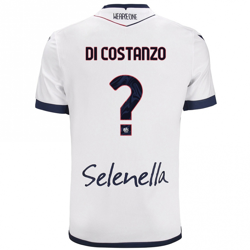 Women Football Raffaele Maria Di Costanzo #0 White Royal Blue Away Jersey 2024/25 T-Shirt Canada