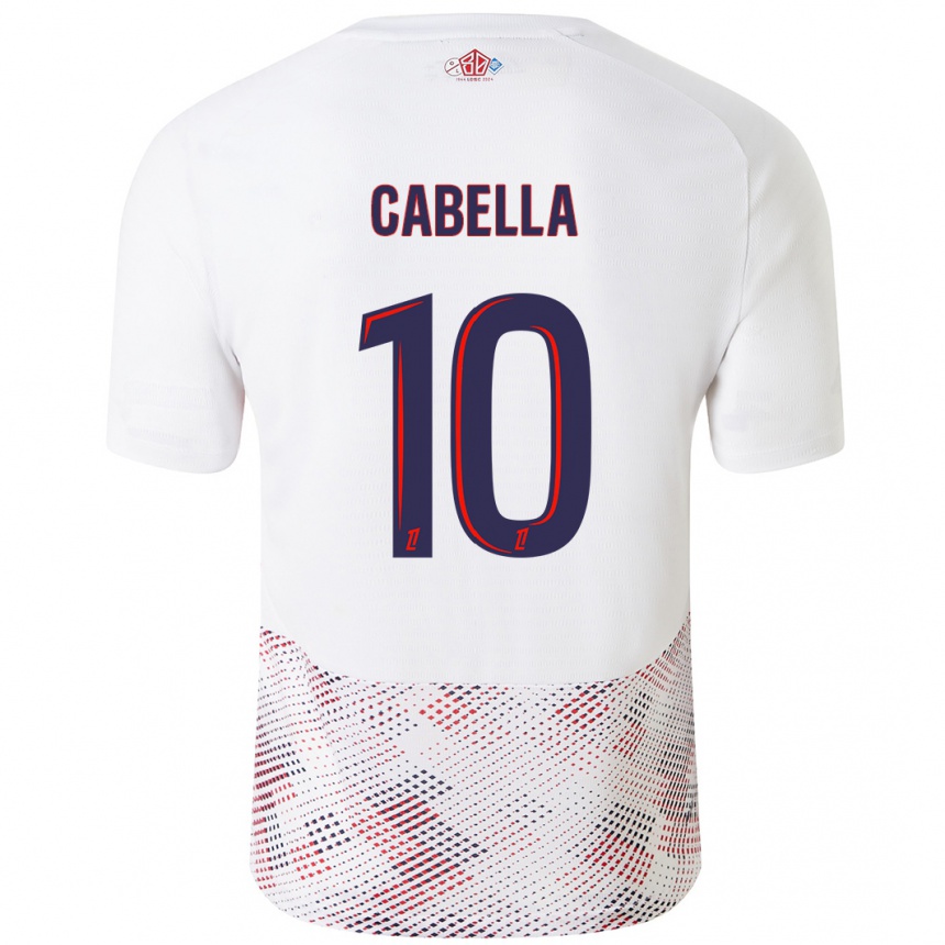 Femme Football Maillot Remy Cabella #10 Blanc Bleu Royal Tenues Extérieur 2024/25 Canada