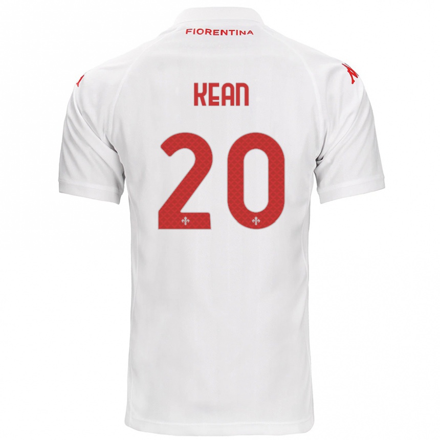 Femme Football Maillot Moise Kean #20 Blanc Tenues Extérieur 2024/25 Canada