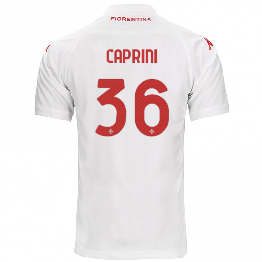 Femme Football Maillot Maat Daniel Caprini #36 Blanc Tenues Extérieur 2024/25 Canada