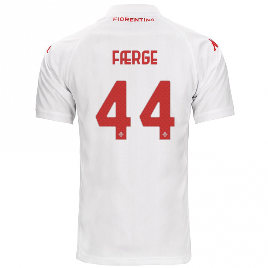 Femme Football Maillot Emma Færge #44 Blanc Tenues Extérieur 2024/25 Canada