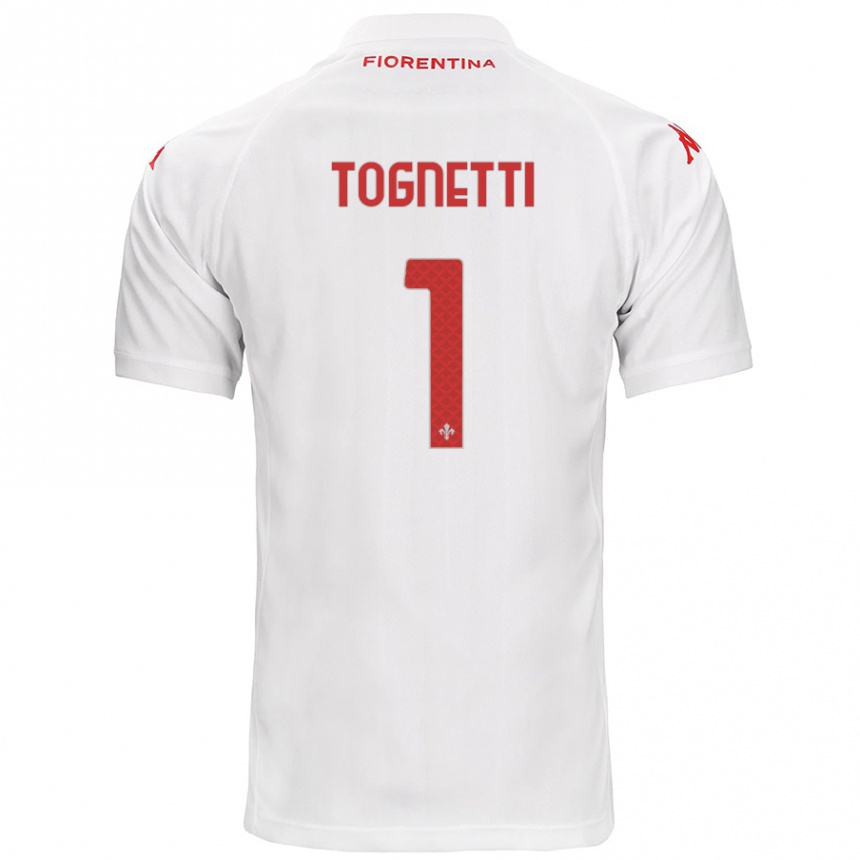 Femme Football Maillot Laerte Tognetti #1 Blanc Tenues Extérieur 2024/25 Canada