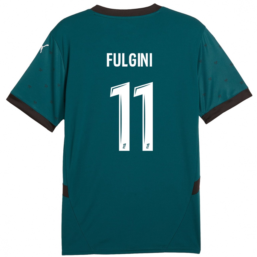 Women Football Angelo Fulgini #11 Dark Green Away Jersey 2024/25 T-Shirt Canada