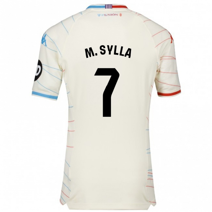 Femme Football Maillot Mamadou Sylla #7 Blanc Rouge Bleu Tenues Extérieur 2024/25 Canada