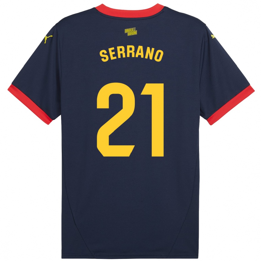 Women Football Ot Serrano #21 Navy Red Away Jersey 2024/25 T-Shirt Canada