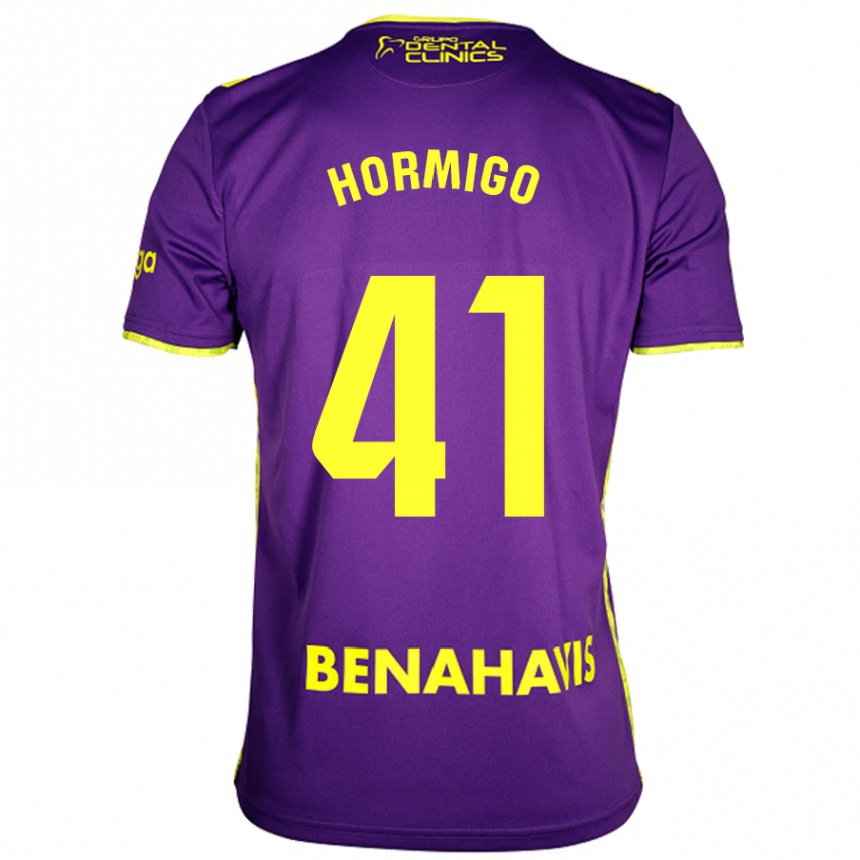 Women Football Cintia Hormigo #41 Purple Yellow Away Jersey 2024/25 T-Shirt Canada