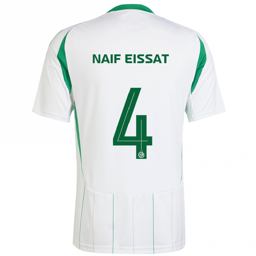 Femme Football Maillot Lisav Naif Eissat #4 Blanc Vert Tenues Extérieur 2024/25 Canada