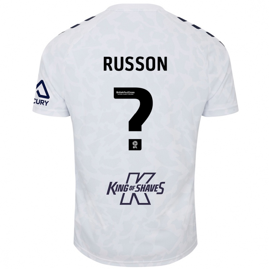 Women Football Will Russon #0 White Away Jersey 2024/25 T-Shirt Canada