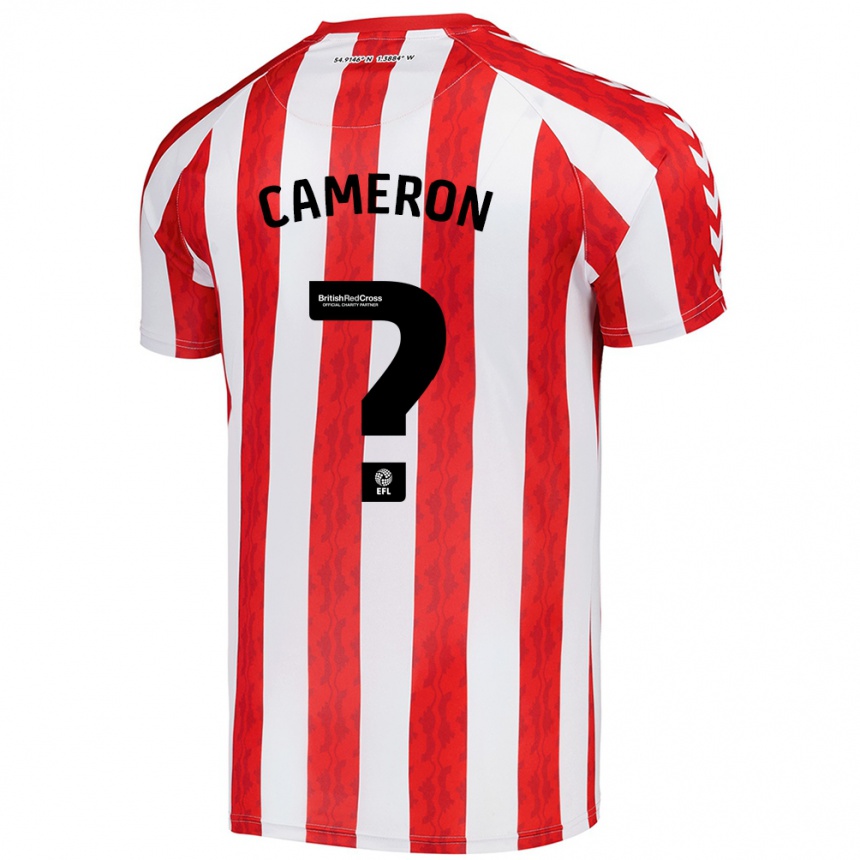 Kids Football Dan Cameron #0 Red White Home Jersey 2024/25 T-Shirt Canada