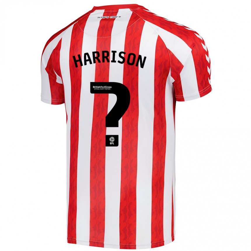 Enfant Football Maillot Harrison Jones #0 Rouge Blanc Tenues Domicile 2024/25 Canada