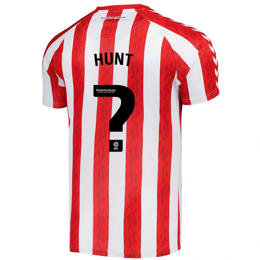 Enfant Football Maillot Liam Hunt #0 Rouge Blanc Tenues Domicile 2024/25 Canada