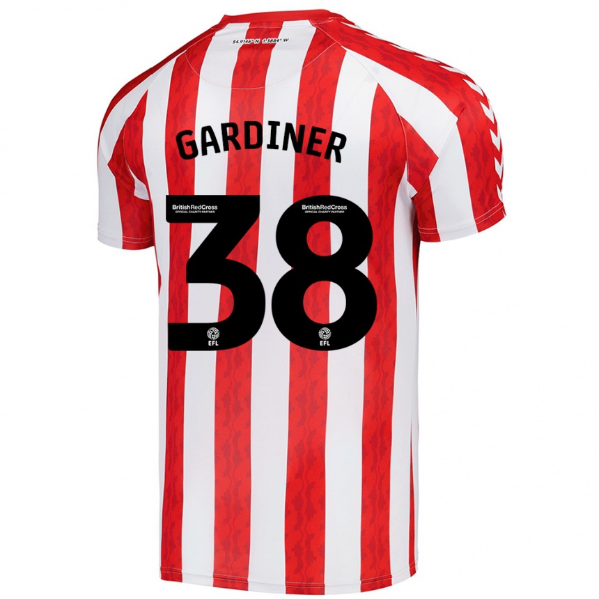 Enfant Football Maillot Harry Gardiner #38 Rouge Blanc Tenues Domicile 2024/25 Canada