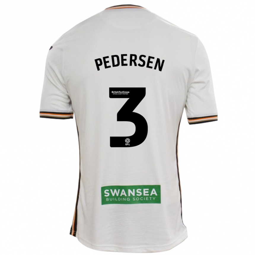 Enfant Football Maillot Kristian Pedersen #3 Blanc Tenues Domicile 2024/25 Canada