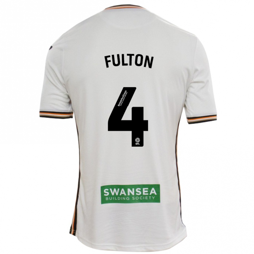 Enfant Football Maillot Jay Fulton #4 Blanc Tenues Domicile 2024/25 Canada