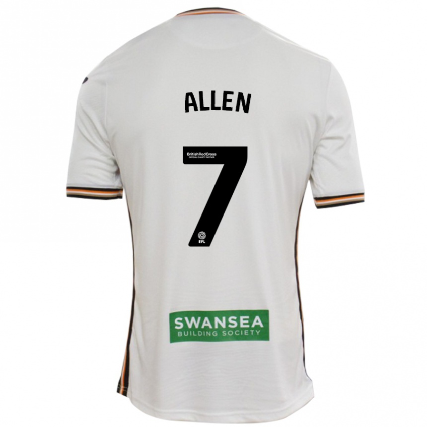 Kids Football Joe Allen #7 White Home Jersey 2024/25 T-Shirt Canada