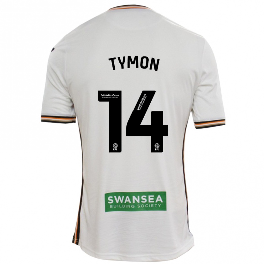 Enfant Football Maillot Josh Tymon #14 Blanc Tenues Domicile 2024/25 Canada