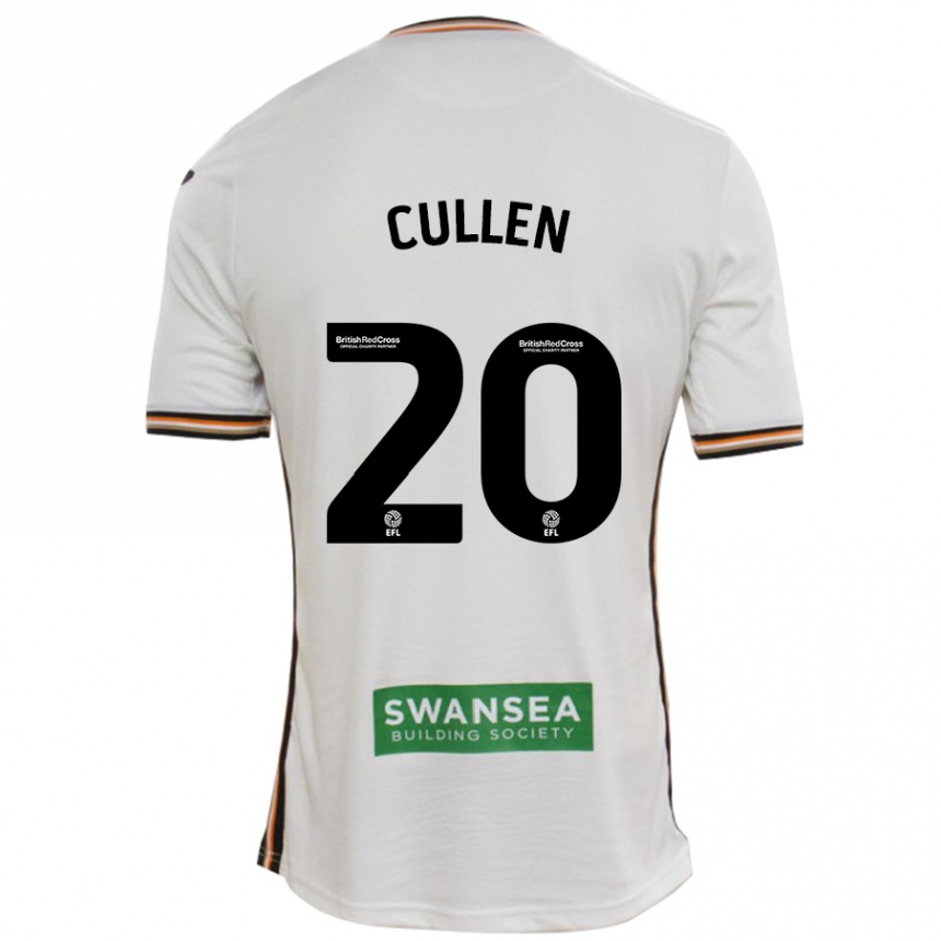 Kids Football Liam Cullen #20 White Home Jersey 2024/25 T-Shirt Canada