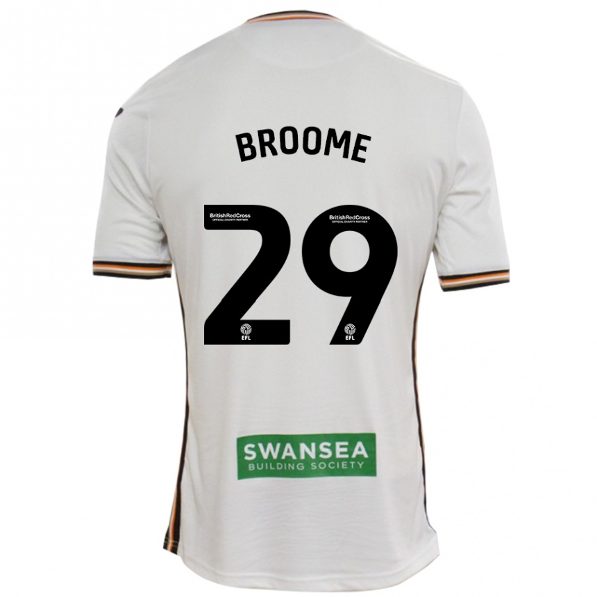 Kids Football Nathan Broome #29 White Home Jersey 2024/25 T-Shirt Canada