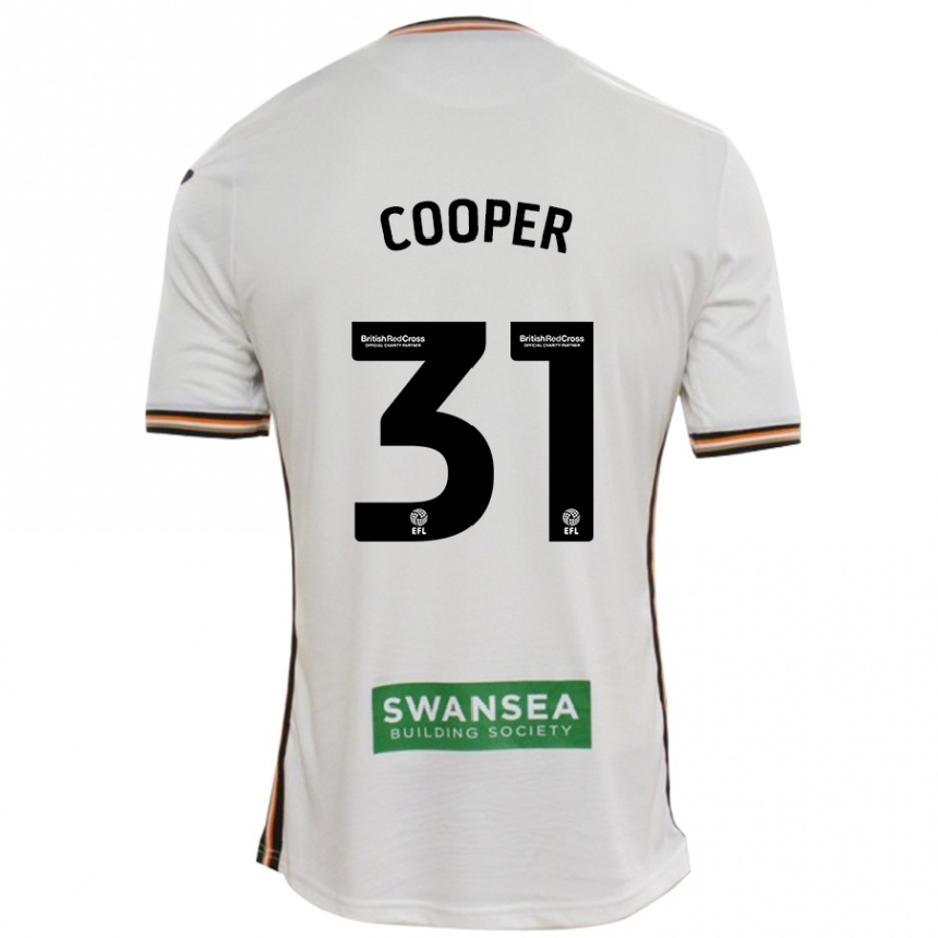 Kids Football Oliver Cooper #31 White Home Jersey 2024/25 T-Shirt Canada