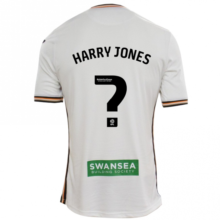 Kids Football Harry Jones #0 White Home Jersey 2024/25 T-Shirt Canada