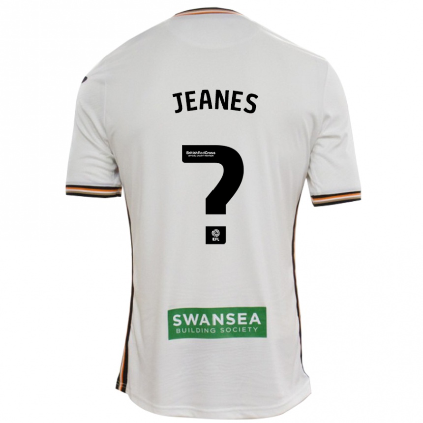 Kids Football Zac Jeanes #0 White Home Jersey 2024/25 T-Shirt Canada