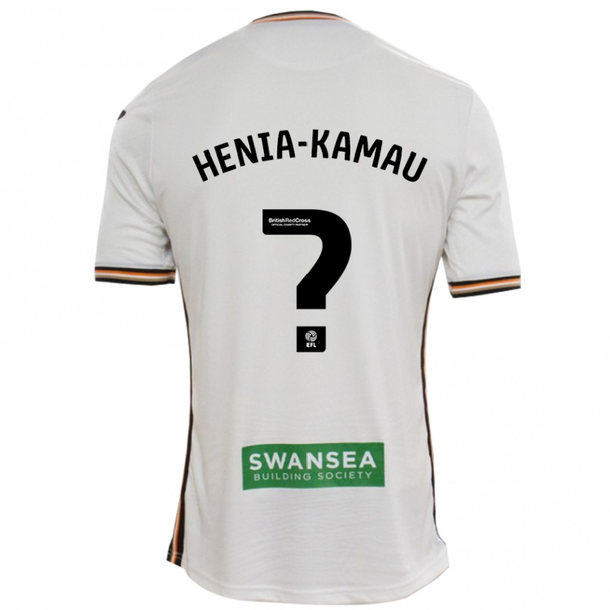 Kids Football Sammy Henia-Kamau #0 White Home Jersey 2024/25 T-Shirt Canada