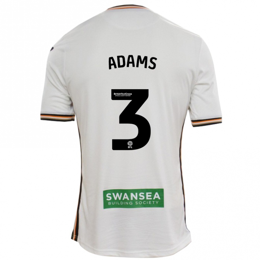 Kids Football Sarah Adams #3 White Home Jersey 2024/25 T-Shirt Canada