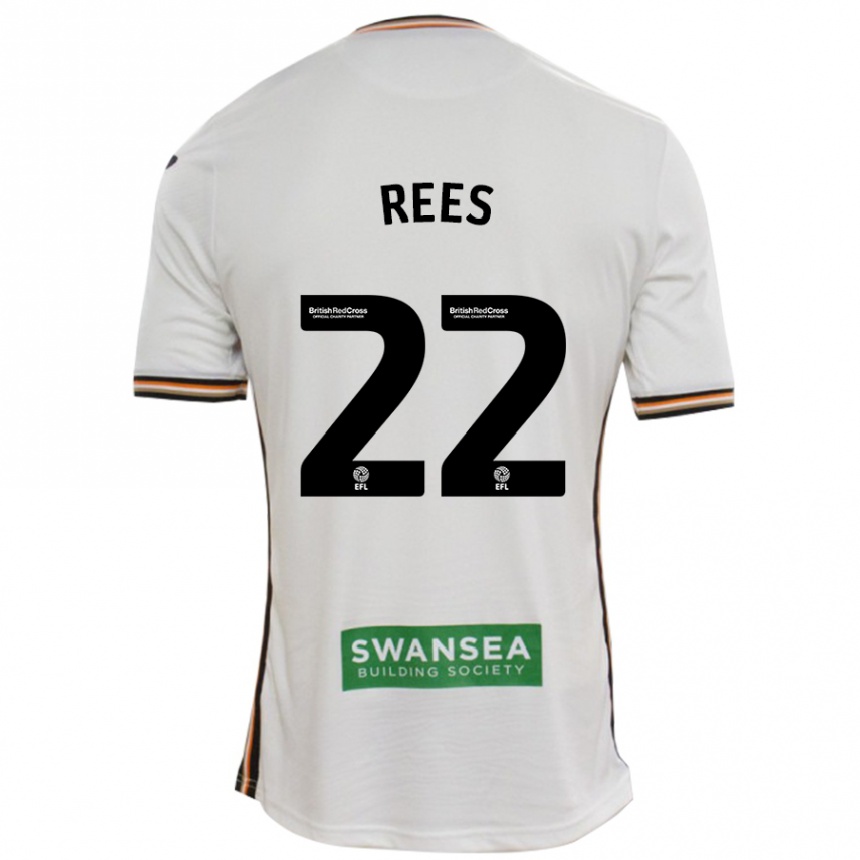 Enfant Football Maillot Nia Rees #22 Blanc Tenues Domicile 2024/25 Canada