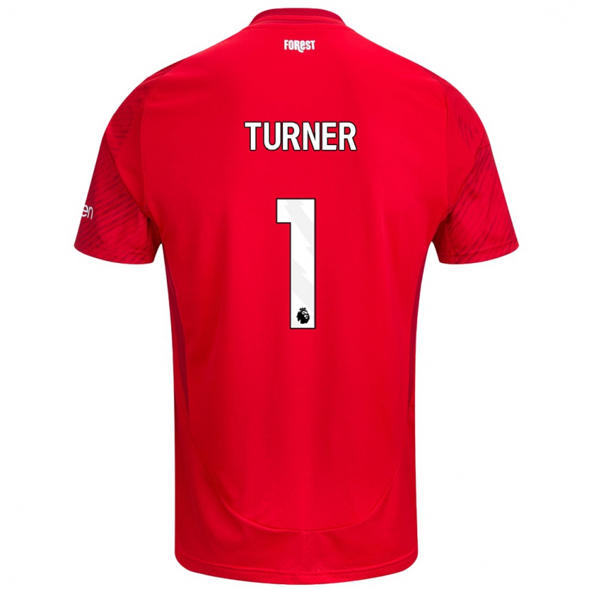 Enfant Football Maillot Matt Turner #1 Rouge Blanc Tenues Domicile 2024/25 Canada