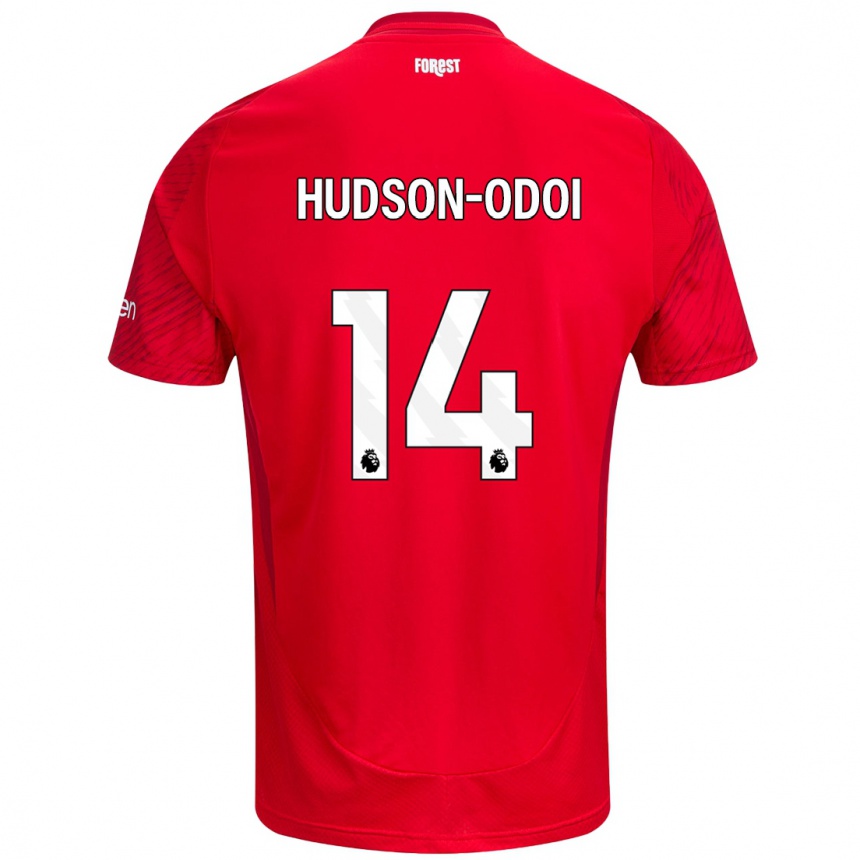 Enfant Football Maillot Callum Hudson-Odoi #14 Rouge Blanc Tenues Domicile 2024/25 Canada