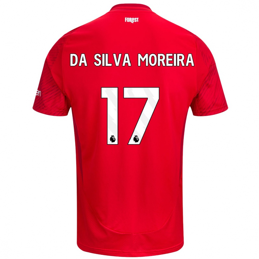 Enfant Football Maillot Eric Da Silva Moreira #17 Rouge Blanc Tenues Domicile 2024/25 Canada